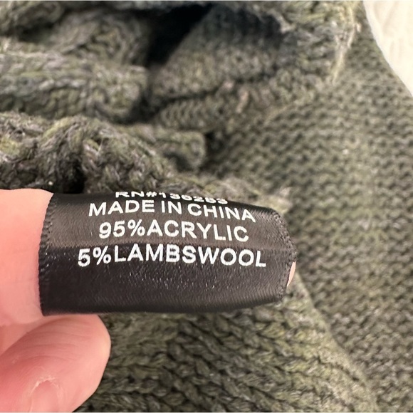 Orange Fashion Village Crew Neck Floral Print Lambswool Blend Sweater Size L/XL - Picture 5 of 5